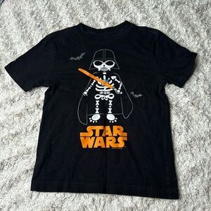 🎀5/6 boys black and orange Star Wars Halloween T-shirt